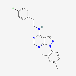 N-[2-(4-chlorophenyl)ethyl]-1-(2,4-dimethylphenyl)pyrazolo[3,4-d]pyrimidin-4-amine