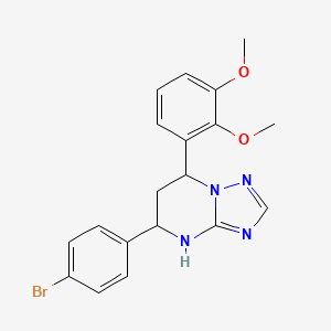 5-(4-Bromophenyl)-7-(2,3-dimethoxyphenyl)-4,5,6,7-tetrahydro[1,2,4]triazolo[1,5-a]pyrimidine