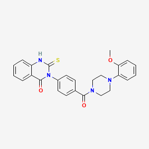 3-[4-[4-(2-methoxyphenyl)piperazine-1-carbonyl]phenyl]-2-sulfanylidene-1H-quinazolin-4-one