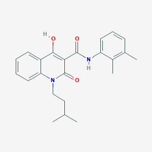 N-(2,3-dimethylphenyl)-4-hydroxy-1-isopentyl-2-oxo-1,2-dihydro-3-quinolinecarboxamide