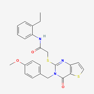 N-(2-ethylphenyl)-2-{[3-(4-methoxybenzyl)-4-oxo-3,4-dihydrothieno[3,2-d]pyrimidin-2-yl]sulfanyl}acetamide