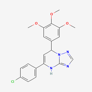 5-(4-Chlorophenyl)-7-(3,4,5-trimethoxyphenyl)-4,7-dihydro[1,2,4]triazolo[1,5-a]pyrimidine