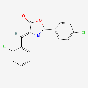 molecular formula C16H9Cl2NO2 B11219783 4-(2-Chlorobenzylidene)-2-(4-chlorophenyl)oxazol-5(4H)-one 