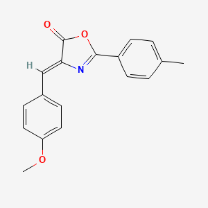 molecular formula C18H15NO3 B11219799 4-(4-Methoxy-benzylidene)-2-p-tolyl-4H-oxazol-5-one 