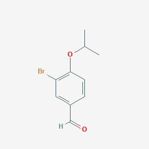molecular formula C10H11BrO2 B112198 3-溴-4-异丙氧基苯甲醛 CAS No. 191602-84-3