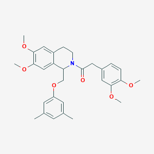 2-(3,4-dimethoxyphenyl)-1-(1-((3,5-dimethylphenoxy)methyl)-6,7-dimethoxy-3,4-dihydroisoquinolin-2(1H)-yl)ethanone