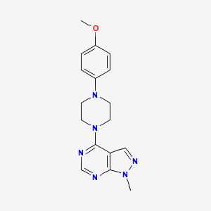 4-[4-(4-methoxyphenyl)piperazin-1-yl]-1-methyl-1H-pyrazolo[3,4-d]pyrimidine