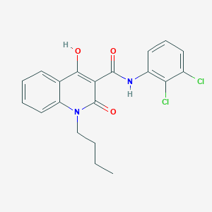 molecular formula C20H18Cl2N2O3 B11219870 1-butyl-N-(2,3-dichlorophenyl)-2-hydroxy-4-oxo-1,4-dihydroquinoline-3-carboxamide 