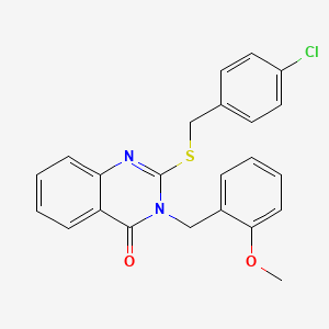 2-[(4-chlorobenzyl)sulfanyl]-3-(2-methoxybenzyl)quinazolin-4(3H)-one