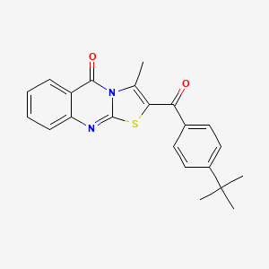 2-[(4-tert-butylphenyl)carbonyl]-3-methyl-5H-[1,3]thiazolo[2,3-b]quinazolin-5-one