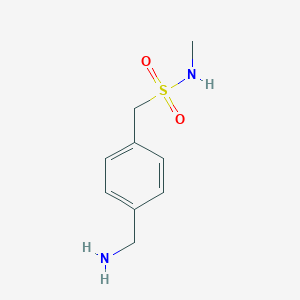 molecular formula C9H14N2O2S B112200 1-[4-(氨基甲基)苯基]-N-甲基甲磺酰胺 CAS No. 191868-24-3