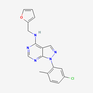 1-(5-chloro-2-methylphenyl)-N-(furan-2-ylmethyl)-1H-pyrazolo[3,4-d]pyrimidin-4-amine