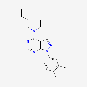 N-butyl-1-(3,4-dimethylphenyl)-N-ethyl-1H-pyrazolo[3,4-d]pyrimidin-4-amine