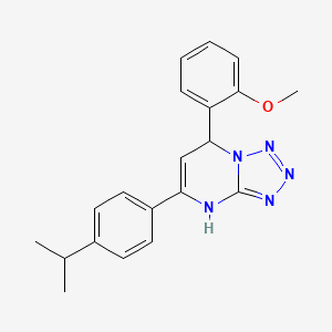 7-(2-Methoxyphenyl)-5-[4-(propan-2-yl)phenyl]-4,7-dihydrotetrazolo[1,5-a]pyrimidine