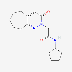 N-cyclopentyl-2-(3-oxo-3,5,6,7,8,9-hexahydro-2H-cyclohepta[c]pyridazin-2-yl)acetamide