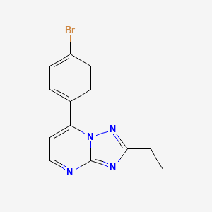 7-(4-Bromophenyl)-2-ethyl[1,2,4]triazolo[1,5-a]pyrimidine