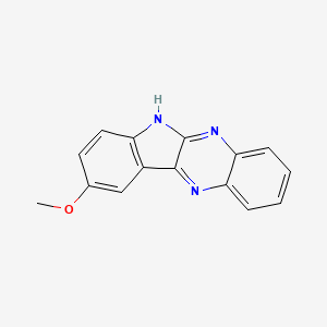 molecular formula C15H11N3O B11220147 9-Methoxy-6H-indolo[2,3-b]quinoxaline 