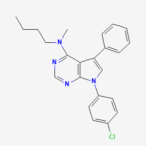 N-butyl-7-(4-chlorophenyl)-N-methyl-5-phenylpyrrolo[2,3-d]pyrimidin-4-amine