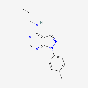 molecular formula C15H17N5 B11220350 1-(4-methylphenyl)-N-propyl-1H-pyrazolo[3,4-d]pyrimidin-4-amine 