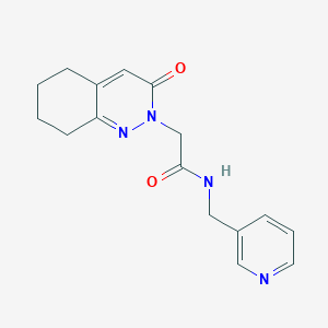 2-[3-oxo-5,6,7,8-tetrahydro-2(3H)-cinnolinyl]-N-(3-pyridylmethyl)acetamide