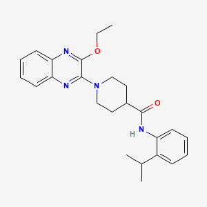 1-(3-ethoxyquinoxalin-2-yl)-N-[2-(propan-2-yl)phenyl]piperidine-4-carboxamide