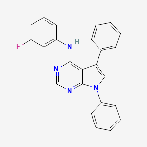 N-(3-fluorophenyl)-5,7-diphenyl-7H-pyrrolo[2,3-d]pyrimidin-4-amine