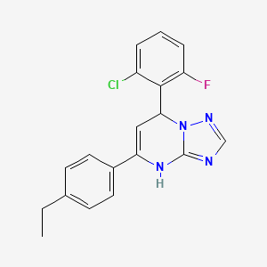 7-(2-Chloro-6-fluorophenyl)-5-(4-ethylphenyl)-4,7-dihydro[1,2,4]triazolo[1,5-a]pyrimidine