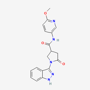 3-Pyrrolidinecarboxamide, 1-(1H-indazol-3-yl)-N-(6-methoxy-3-pyridinyl)-5-oxo-