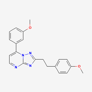 2-(4-Methoxyphenethyl)-7-(3-methoxyphenyl)[1,2,4]triazolo[1,5-a]pyrimidine