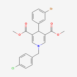 Dimethyl 4-(3-bromophenyl)-1-(4-chlorobenzyl)-1,4-dihydropyridine-3,5-dicarboxylate