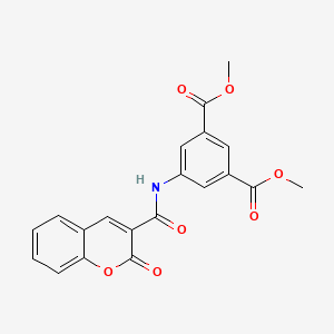 dimethyl 5-{[(2-oxo-2H-chromen-3-yl)carbonyl]amino}benzene-1,3-dicarboxylate