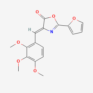 (4Z)-2-(furan-2-yl)-4-(2,3,4-trimethoxybenzylidene)-1,3-oxazol-5(4H)-one