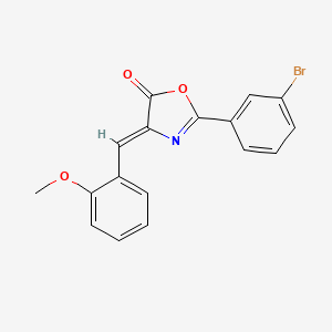 (4Z)-2-(3-bromophenyl)-4-(2-methoxybenzylidene)-1,3-oxazol-5(4H)-one