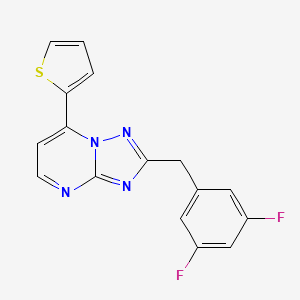 2-(3,5-Difluorobenzyl)-7-(thiophen-2-yl)[1,2,4]triazolo[1,5-a]pyrimidine