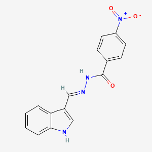 N'-(1H-indol-3-ylmethylene)-4-nitrobenzohydrazide