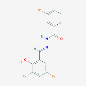 3-bromo-N'-[(E)-(3,5-dibromo-2-hydroxyphenyl)methylidene]benzohydrazide