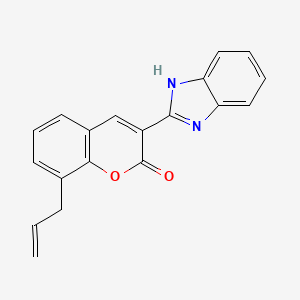 molecular formula C19H14N2O2 B11220800 3-(1H-benzimidazol-2-yl)-8-(prop-2-en-1-yl)-2H-chromen-2-one 