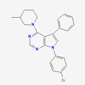 7-(4-bromophenyl)-4-(3-methylpiperidin-1-yl)-5-phenyl-7H-pyrrolo[2,3-d]pyrimidine