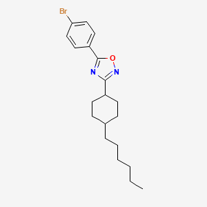 5-(4-Bromophenyl)-3-(4-hexylcyclohexyl)-1,2,4-oxadiazole