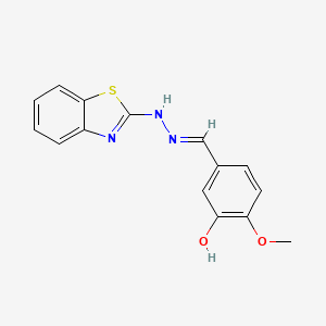 (E)-5-((2-(Benzo[d]thiazol-2-yl)hydrazono)methyl)-2-methoxyphenol