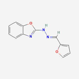 molecular formula C12H9N3O2 B11220991 n-Benzooxazol-2-yl-n'-furan-2-ylmethylene-hydrazine 