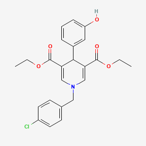 Diethyl 1-(4-chlorobenzyl)-4-(3-hydroxyphenyl)-1,4-dihydropyridine-3,5-dicarboxylate