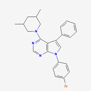 7-(4-bromophenyl)-4-(3,5-dimethylpiperidin-1-yl)-5-phenyl-7H-pyrrolo[2,3-d]pyrimidine