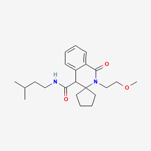 2'-(2-methoxyethyl)-N-(3-methylbutyl)-1'-oxo-1',4'-dihydro-2'H-spiro[cyclopentane-1,3'-isoquinoline]-4'-carboxamide