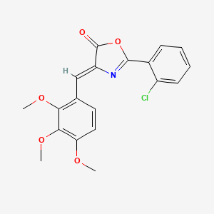 (4Z)-2-(2-chlorophenyl)-4-(2,3,4-trimethoxybenzylidene)-1,3-oxazol-5(4H)-one