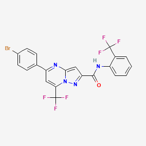 5-(4-bromophenyl)-7-(trifluoromethyl)-N-[2-(trifluoromethyl)phenyl]pyrazolo[1,5-a]pyrimidine-2-carboxamide