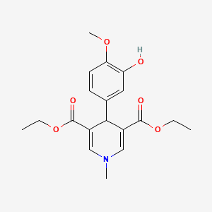 Diethyl 4-(3-hydroxy-4-methoxyphenyl)-1-methyl-1,4-dihydropyridine-3,5-dicarboxylate