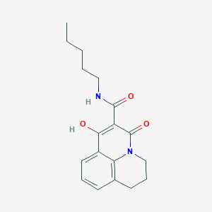 1-hydroxy-3-oxo-N-pentyl-3,5,6,7-tetrahydropyrido[3,2,1-ij]quinoline-2-carboxamide