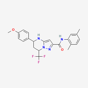 N-(2,5-dimethylphenyl)-5-(4-methoxyphenyl)-7-(trifluoromethyl)-4,5,6,7-tetrahydropyrazolo[1,5-a]pyrimidine-2-carboxamide