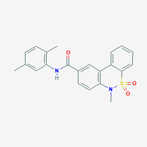 N-(2,5-dimethylphenyl)-6-methyl-6H-dibenzo[c,e][1,2]thiazine-9-carboxamide 5,5-dioxide